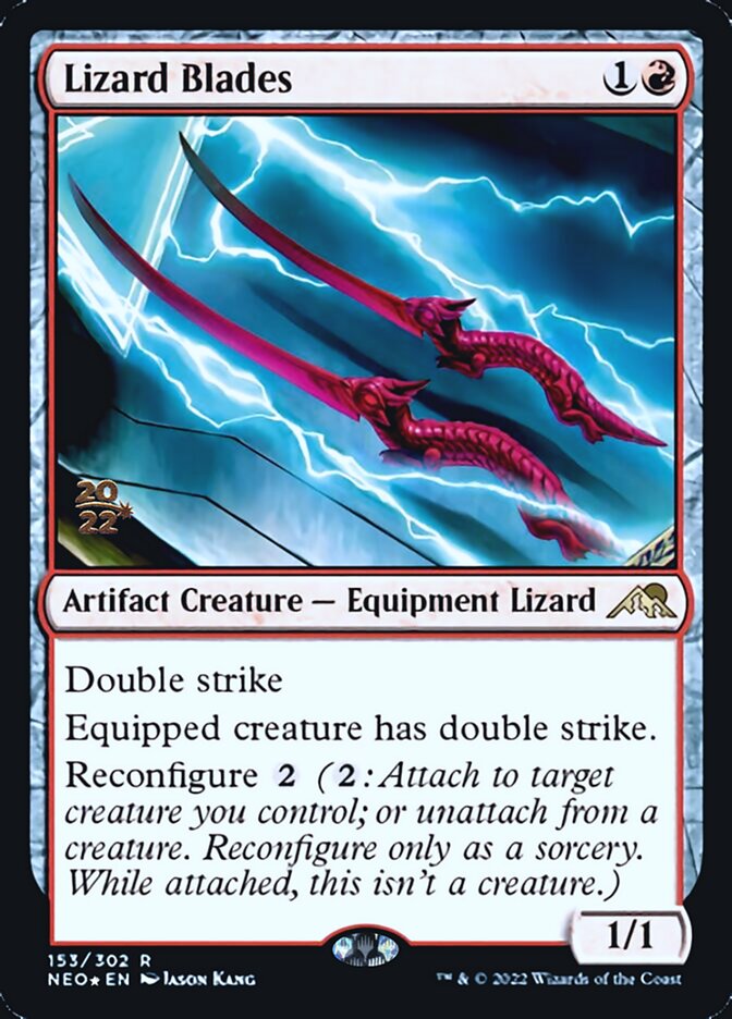 Lizard Blades [Kamigawa: Neon Dynasty Prerelease Promos] | Gamer Loot