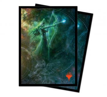 Theros Beyond Death Alt Art Nylea, Keen-Eyed Standard Deck Protector sleeves 100ct for Magic: The Gathering | Gamer Loot