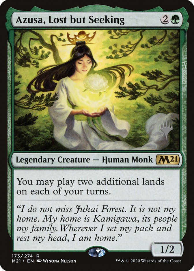 Azusa, Lost but Seeking (Promo Pack) [Core Set 2021 Promos] | Gamer Loot