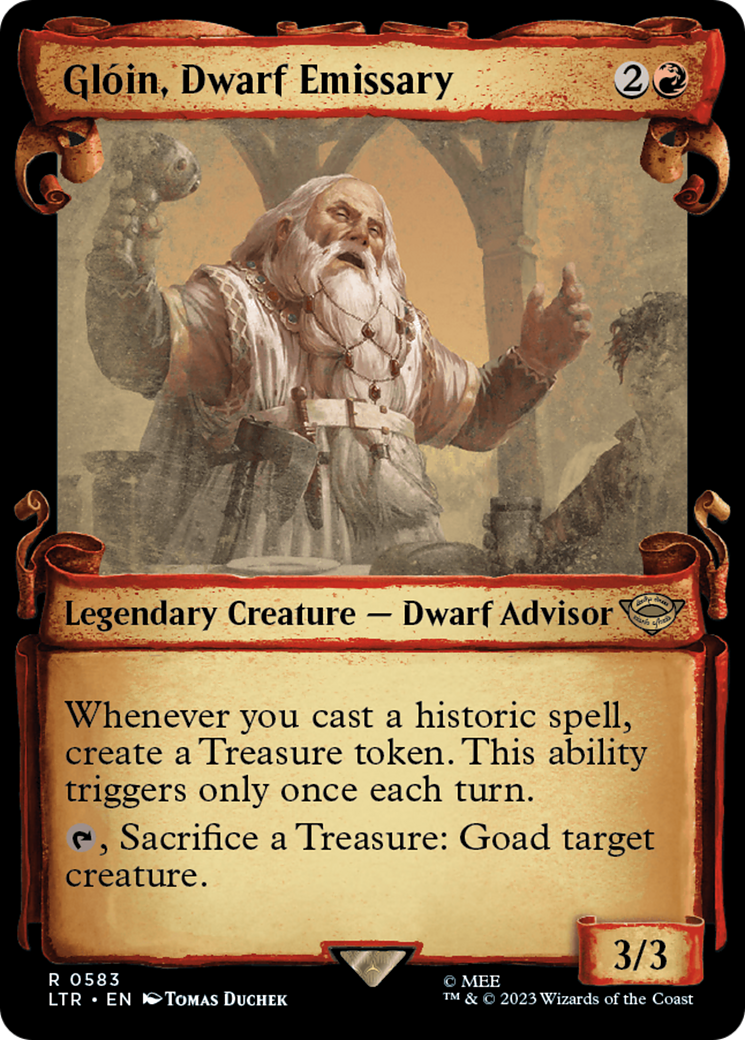 Gloin, Dwarf Emissary [The Lord of the Rings: Tales of Middle-Earth Showcase Scrolls] | Gamer Loot