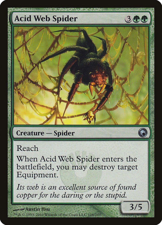 Acid Web Spider [Scars of Mirrodin] | Gamer Loot