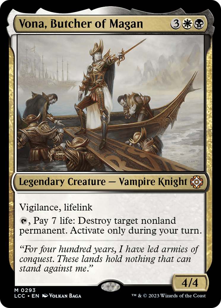 Vona, Butcher of Magan [The Lost Caverns of Ixalan Commander] | Gamer Loot