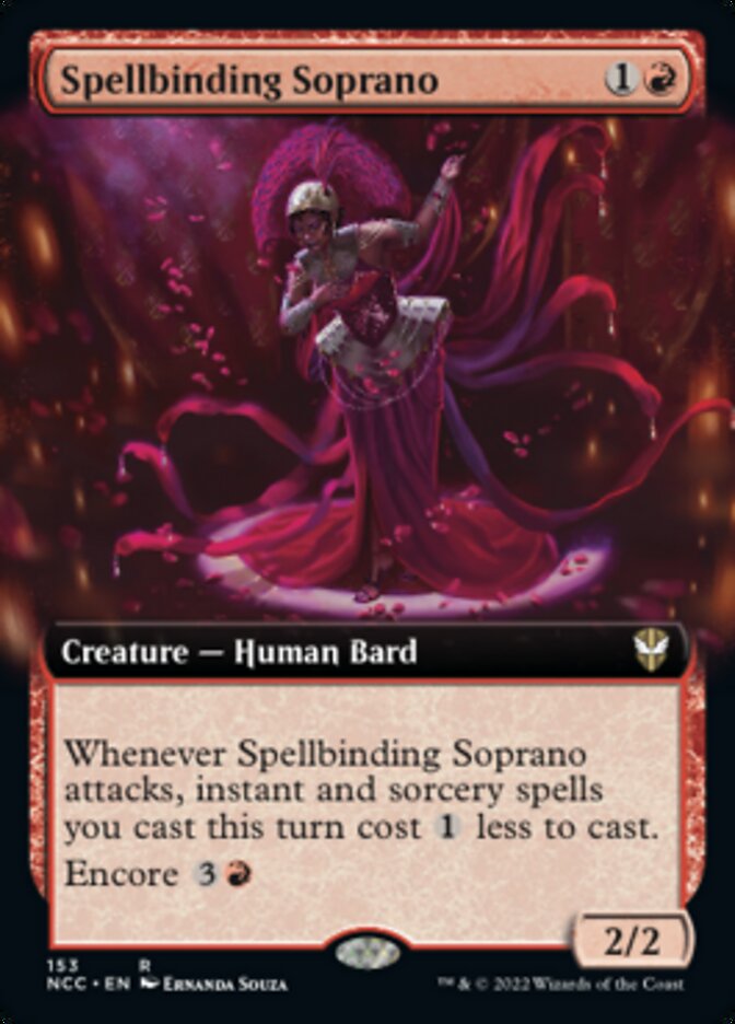 Spellbinding Soprano (Extended Art) [Streets of New Capenna Commander] | Gamer Loot