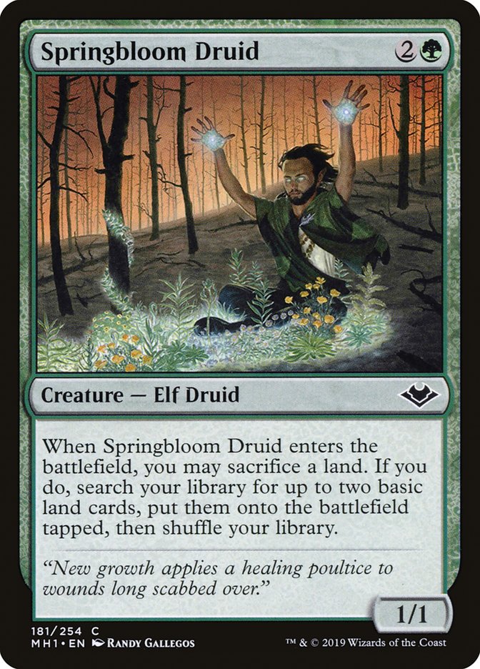 Springbloom Druid [Modern Horizons] | Gamer Loot