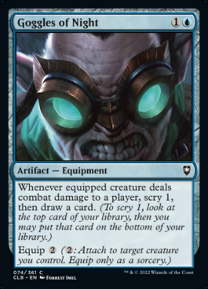 Goggles of Night [Commander Legends: Battle for Baldur's Gate] | Gamer Loot