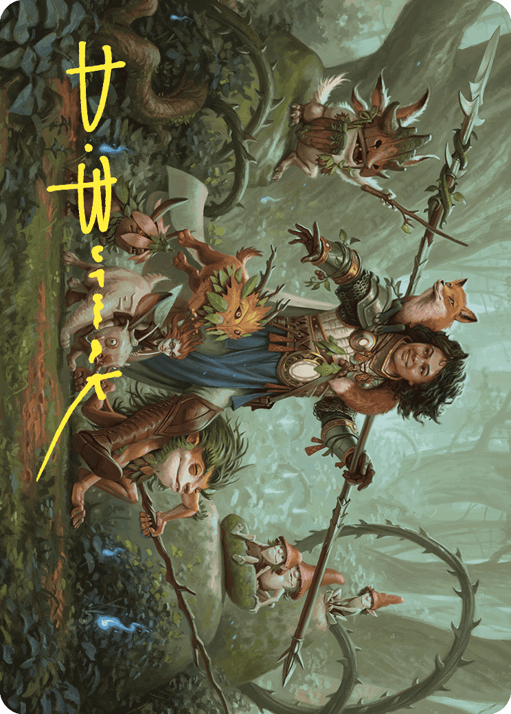 Ellivere of the Wild Court Art Card (Gold-Stamped Signature) [Wilds of Eldraine Art Series] | Gamer Loot