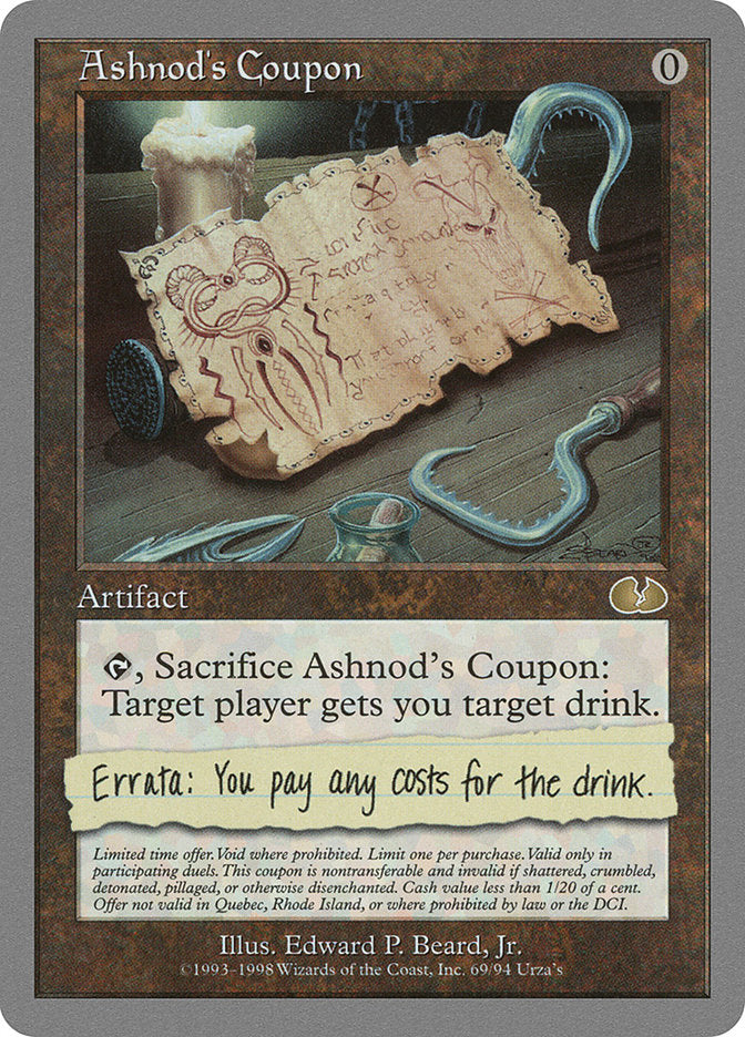 Ashnod's Coupon [Unglued] | Gamer Loot