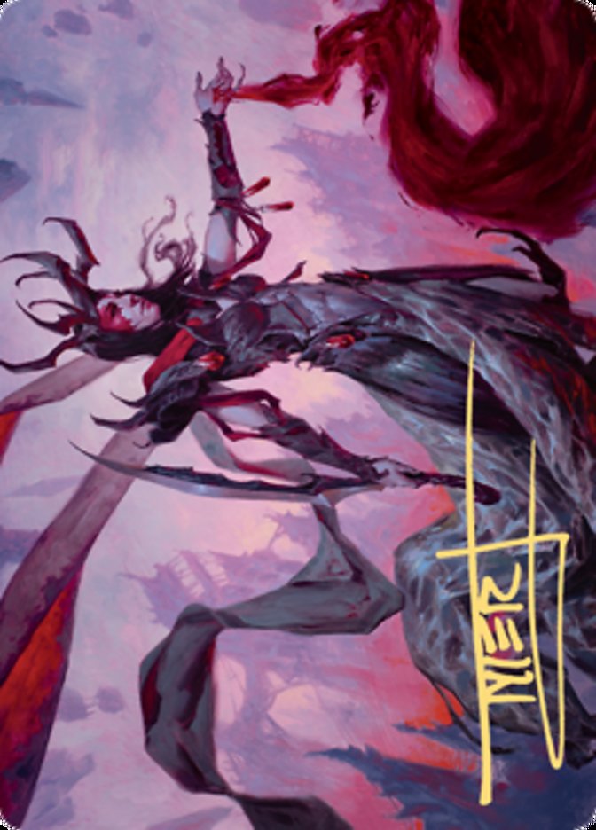 Drana, the Last Bloodchief Art Card (Gold-Stamped Signature) [Zendikar Rising Art Series] | Gamer Loot