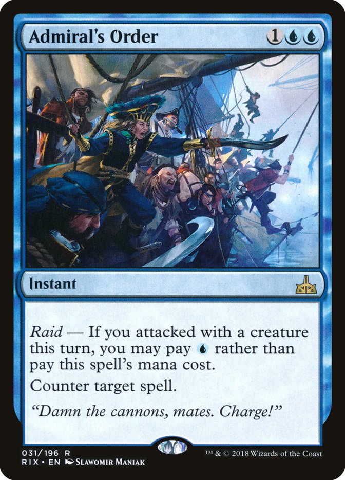 Admiral's Order [Rivals of Ixalan] | Gamer Loot