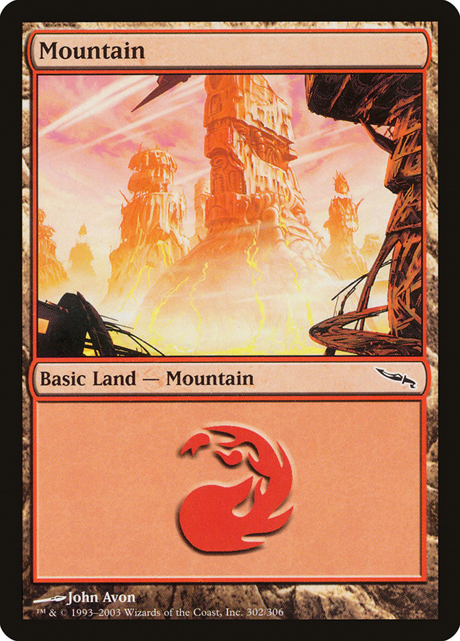 Mountain (302) [Mirrodin] | Gamer Loot