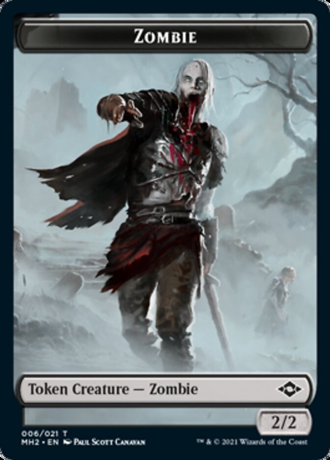 Zombie Token [Modern Horizons 2 Tokens] | Gamer Loot