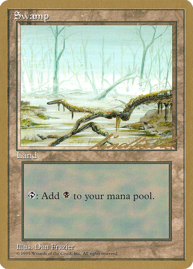 Swamp (ll372) (Leon Lindback) [Pro Tour Collector Set] | Gamer Loot