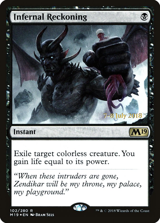 Infernal Reckoning  [Core Set 2019 Prerelease Promos] | Gamer Loot