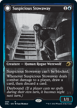 Suspicious Stowaway // Seafaring Werewolf [Innistrad: Double Feature] | Gamer Loot