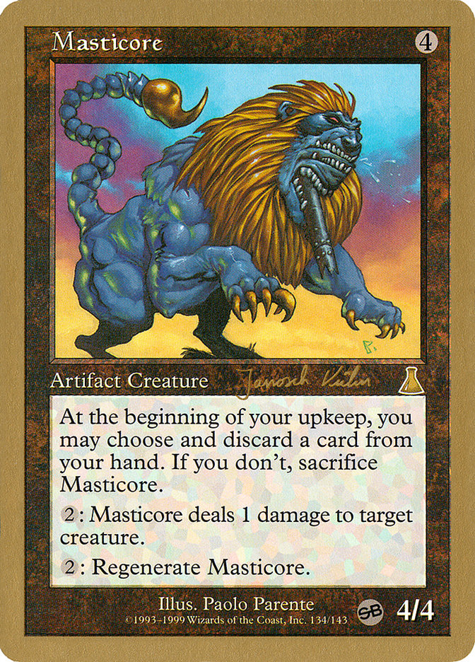 Masticore (Janosch Kuhn) (SB) [World Championship Decks 2000] | Gamer Loot