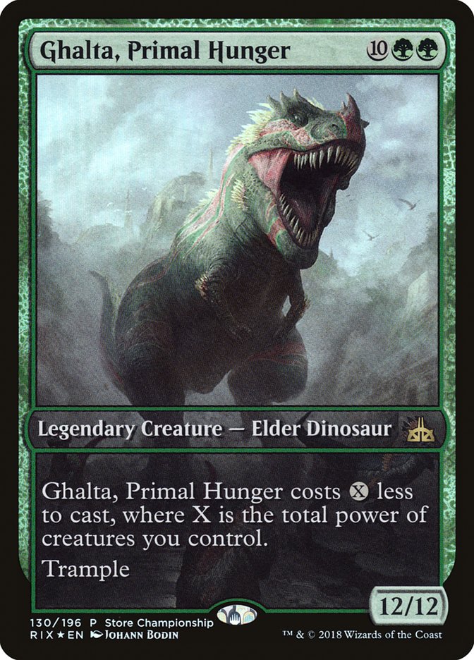 Ghalta, Primal Hunger (Store Championship) (Extended) [Rivals of Ixalan Promos] | Gamer Loot