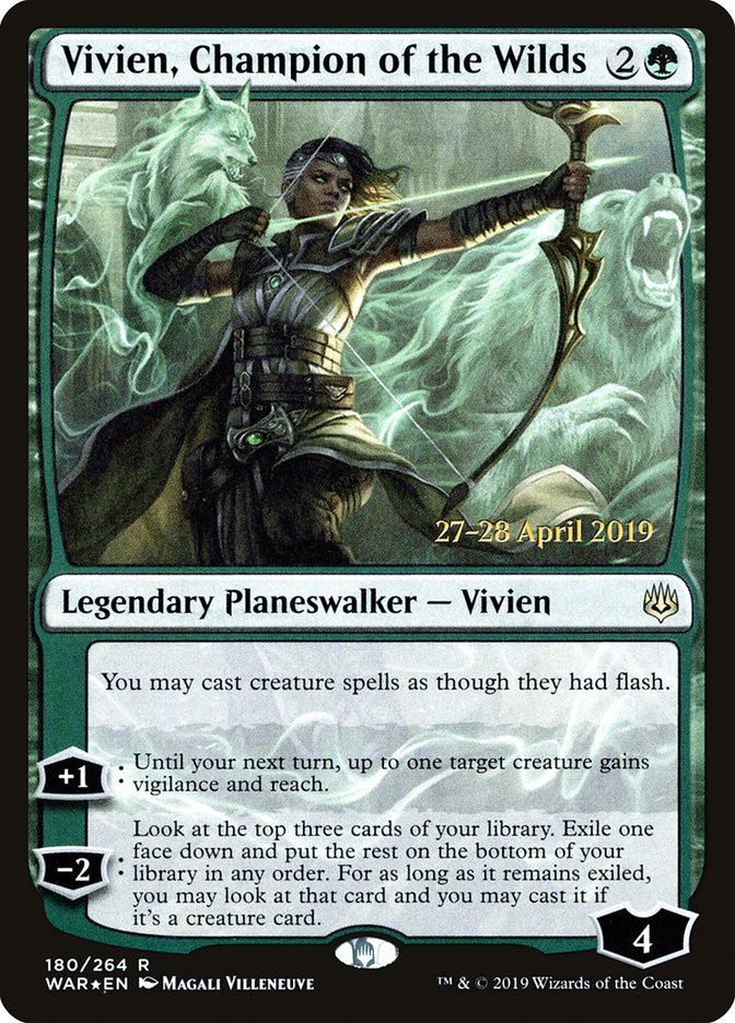 Vivien, Champion of the Wilds  [War of the Spark Prerelease Promos] | Gamer Loot