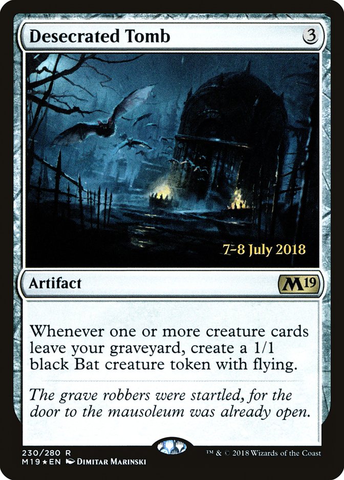 Desecrated Tomb  [Core Set 2019 Prerelease Promos] | Gamer Loot