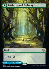 Barkchannel Pathway // Tidechannel Pathway (Borderless Alternate Art) [Kaldheim] | Gamer Loot