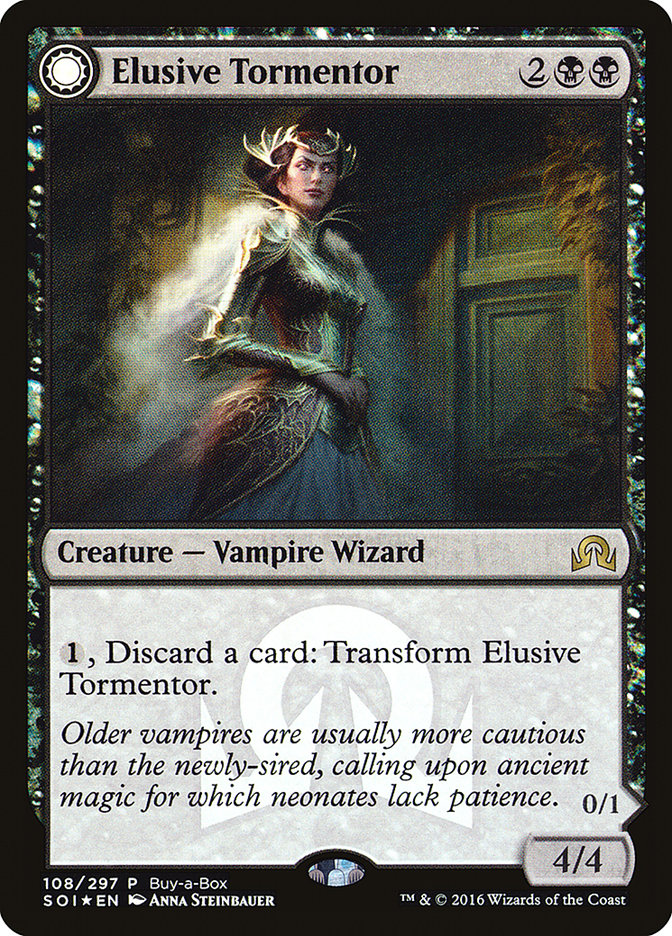 Elusive Tormentor // Insidious Mist (Buy-A-Box) [Shadows over Innistrad Promos] | Gamer Loot