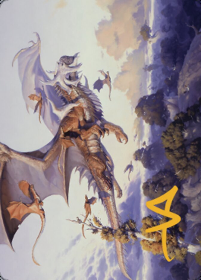 Rith, Liberated Primeval Art Card (Gold-Stamped Signature) [Dominaria United Art Series] | Gamer Loot