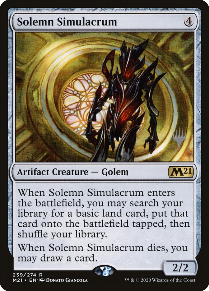 Solemn Simulacrum (Promo Pack) [Core Set 2021 Promos] | Gamer Loot