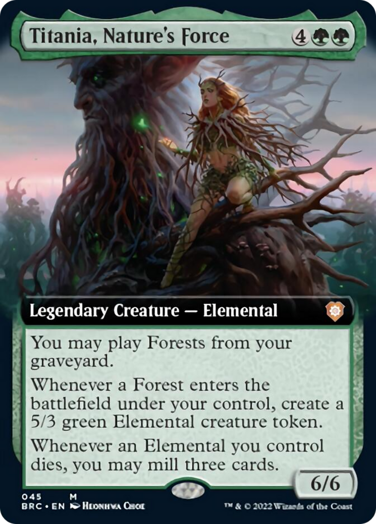 Titania, Nature's Force (Extended Art) [The Brothers' War Commander] | Gamer Loot