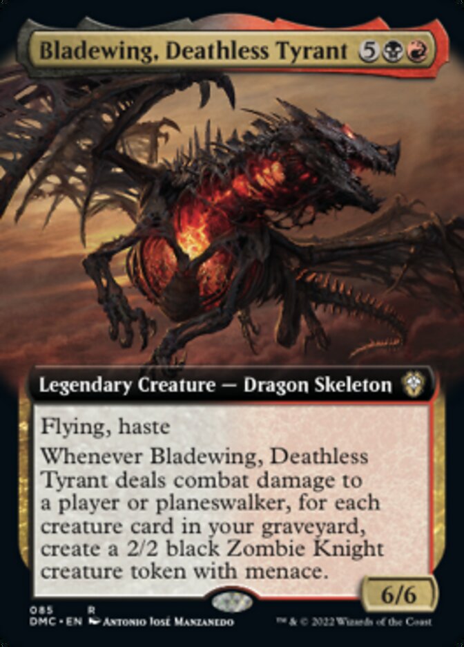 Bladewing, Deathless Tyrant (Extended Art) [Dominaria United Commander] | Gamer Loot