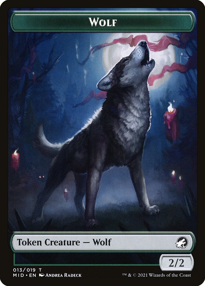 Wolf (013) // Clue (016) Double-sided Token [Challenger Decks 2022 Tokens] | Gamer Loot