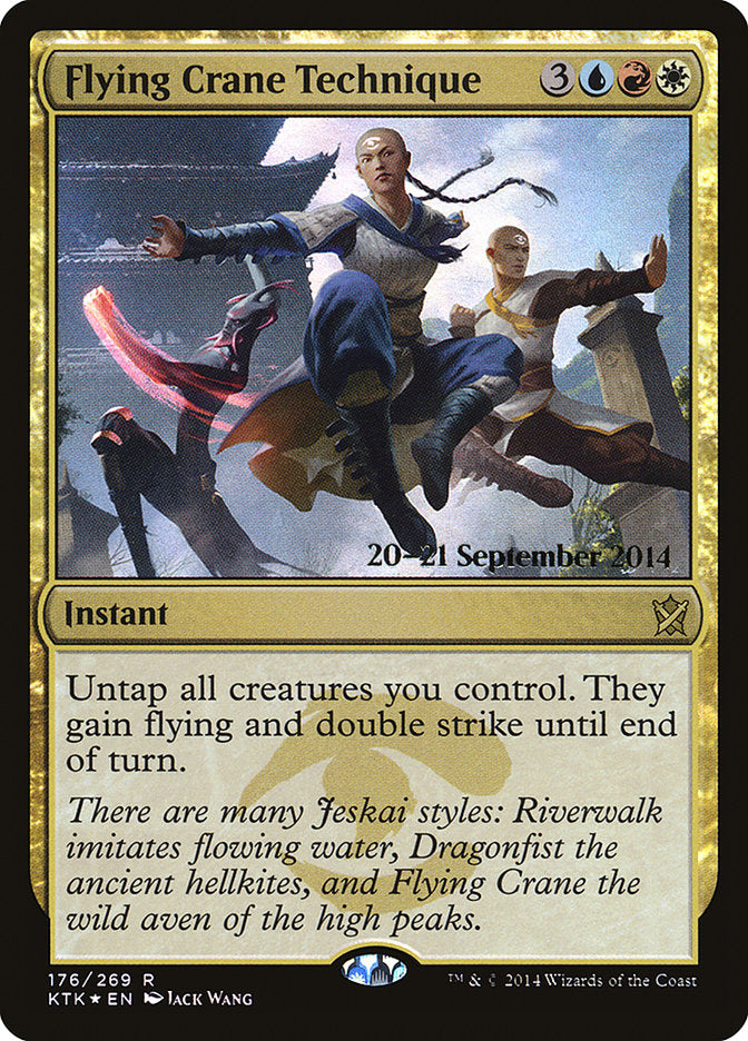 Flying Crane Technique  [Khans of Tarkir Prerelease Promos] | Gamer Loot