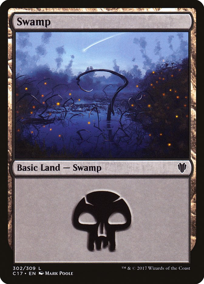 Swamp (302) [Commander 2017] | Gamer Loot