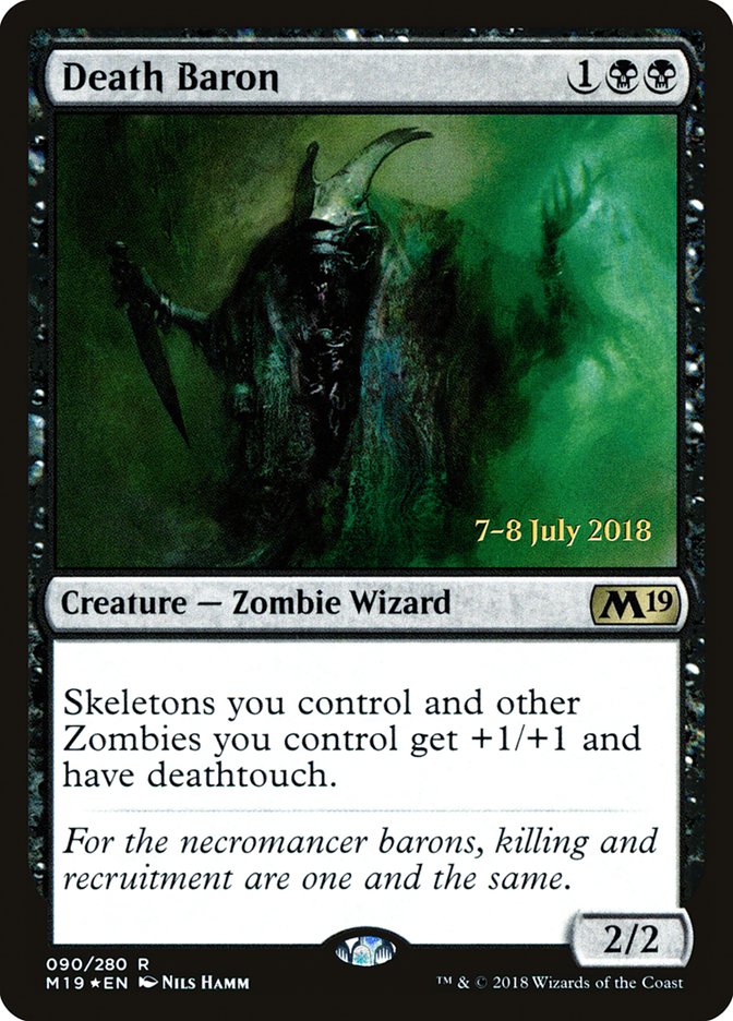 Death Baron  [Core Set 2019 Prerelease Promos] | Gamer Loot