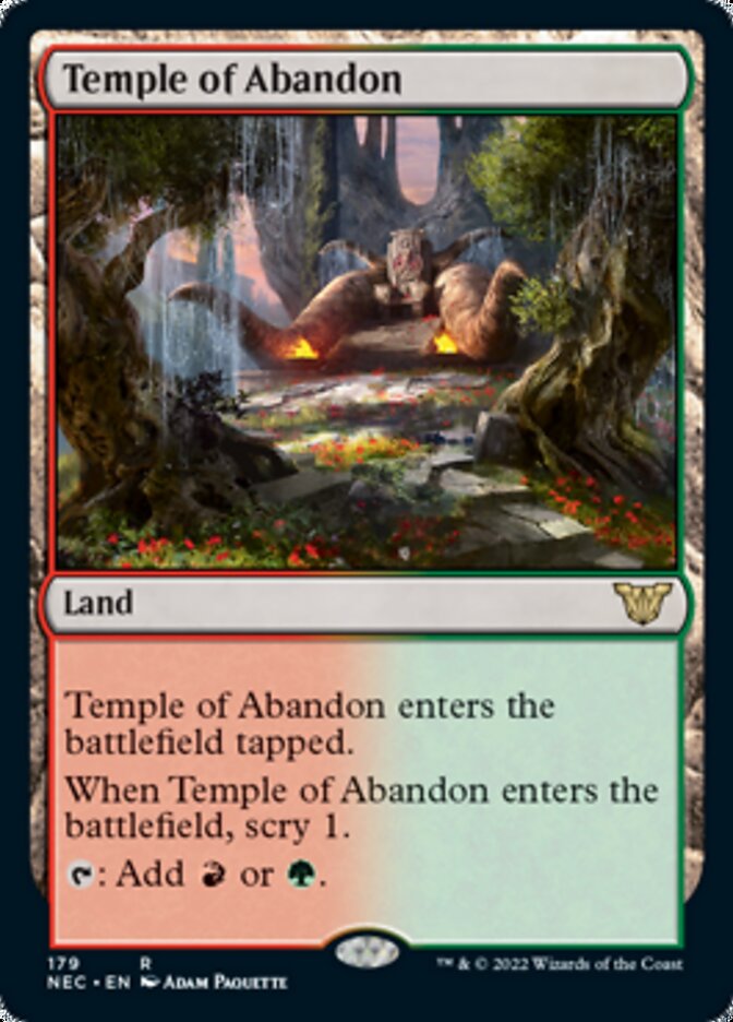 Temple of Abandon [Kamigawa: Neon Dynasty Commander] | Gamer Loot