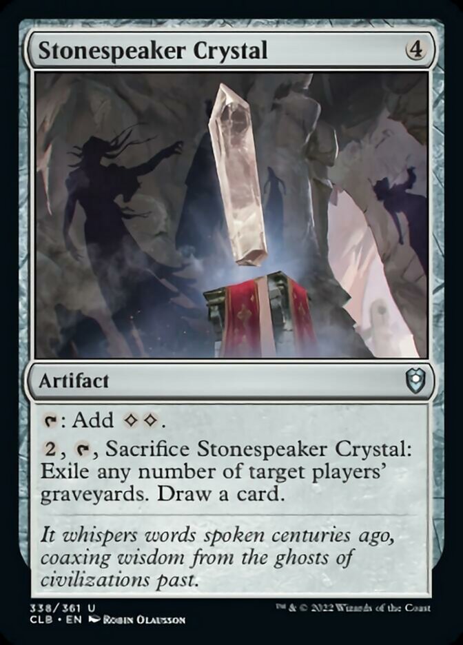 Stonespeaker Crystal [Commander Legends: Battle for Baldur's Gate] | Gamer Loot