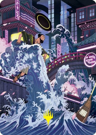 Invoke Despair Art Card (Gold-Stamped Signature) [Kamigawa: Neon Dynasty Art Series] | Gamer Loot