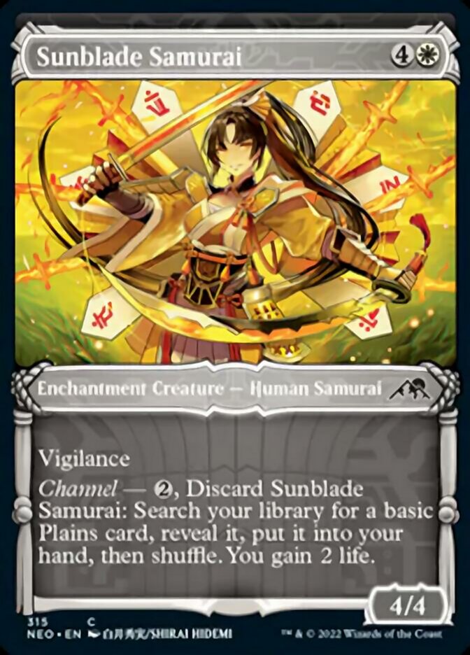Sunblade Samurai (Showcase Samurai) [Kamigawa: Neon Dynasty] | Gamer Loot
