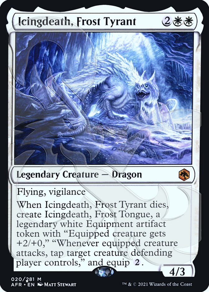 Icingdeath, Frost Tyrant (Ampersand Promo) [Dungeons & Dragons: Adventures in the Forgotten Realms Promos] | Gamer Loot