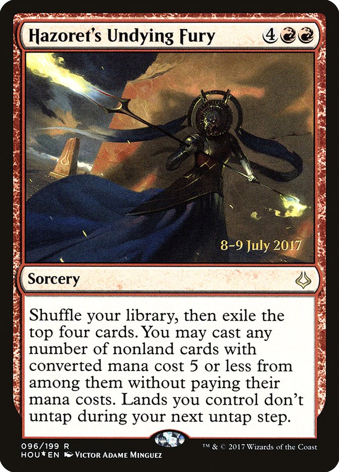 Hazoret's Undying Fury  [Hour of Devastation Prerelease Promos] | Gamer Loot