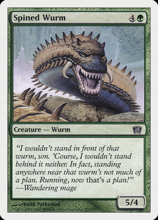 Spined Wurm [Eighth Edition] | Gamer Loot