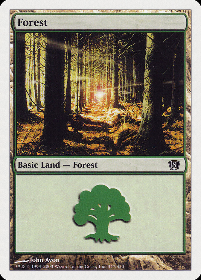 Forest (347) [Eighth Edition] | Gamer Loot