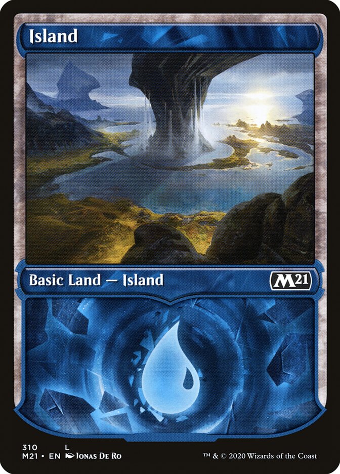 Island (310) (Showcase) [Core Set 2021] | Gamer Loot