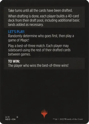 Winchester Draft (Magic Minigame) [Kamigawa: Neon Dynasty Minigame] | Gamer Loot