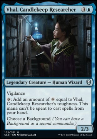 Vhal, Candlekeep Researcher [Commander Legends: Battle for Baldur's Gate] | Gamer Loot