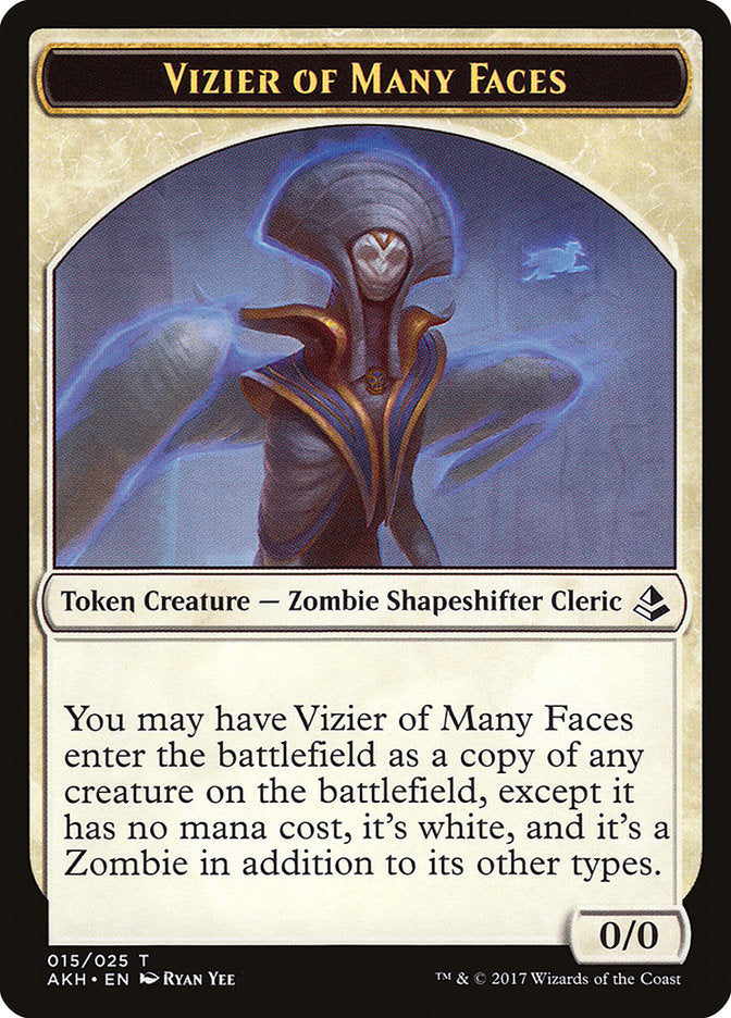 Vizier of Many Faces [Amonkhet Tokens] | Gamer Loot