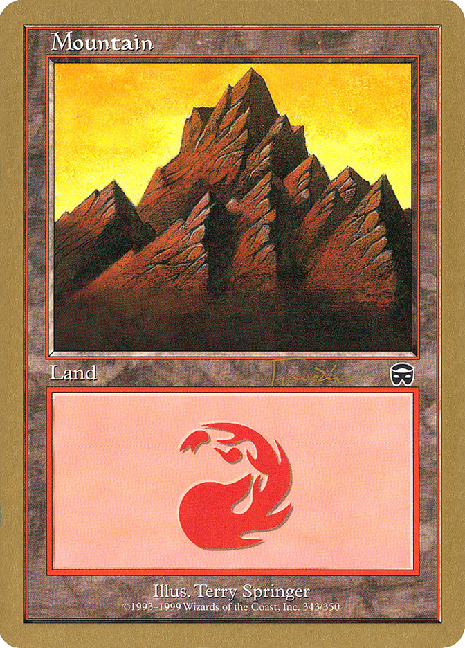 Mountain (jt343) (Jan Tomcani) (MMQ) [World Championship Decks 2001] | Gamer Loot