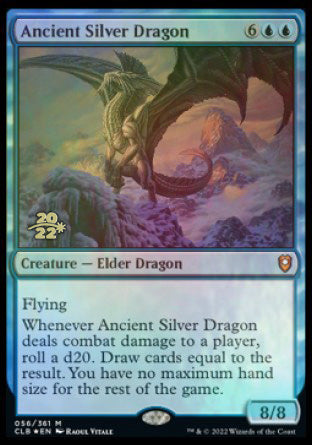 Ancient Silver Dragon [Commander Legends: Battle for Baldur's Gate Prerelease Promos] | Gamer Loot