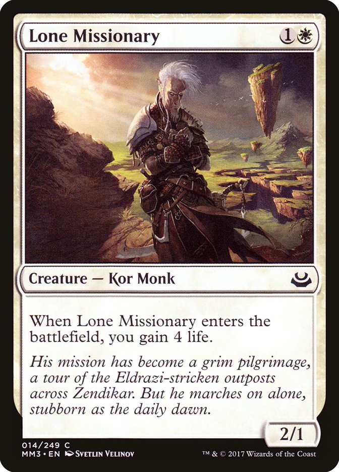 Lone Missionary [Modern Masters 2017] | Gamer Loot