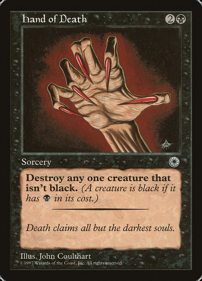 Hand of Death (With Creature Color Explanation) [Portal] | Gamer Loot