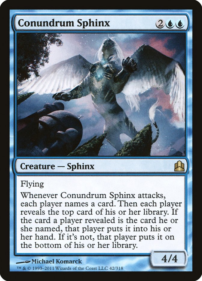 Conundrum Sphinx [Commander 2011] | Gamer Loot