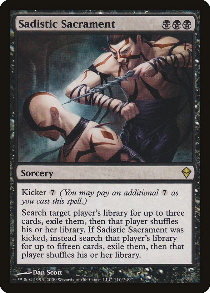 Sadistic Sacrament [Zendikar] | Gamer Loot